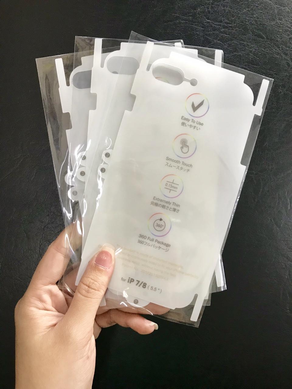Dán PPF tự phục hồi trầy xước cho mặt lưng iPhone 7 Plus / 8 Plus