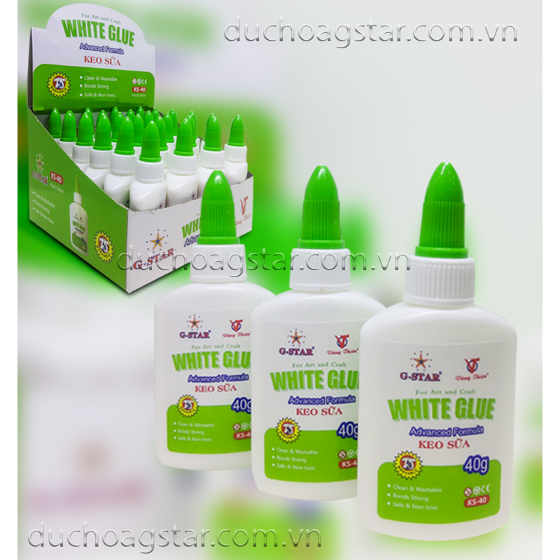 1 chai keo sữa chất lượng cao gstar ks-40 chai nhỏ 40g - k pen