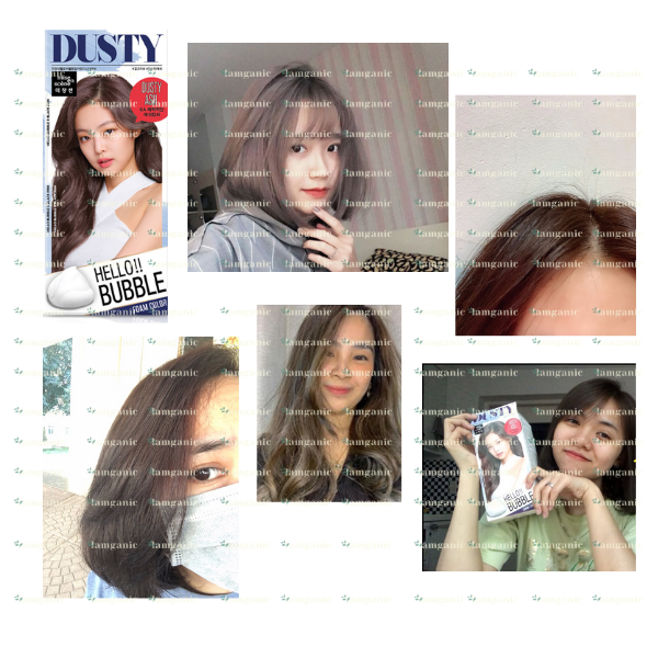 [HCM][Chính Hãng Mise En Scene] Thuốc Nhuộm Tóc Dạng Bọt Hello Bubble Foam x BLACKPINK  - Màu Dusty Ash