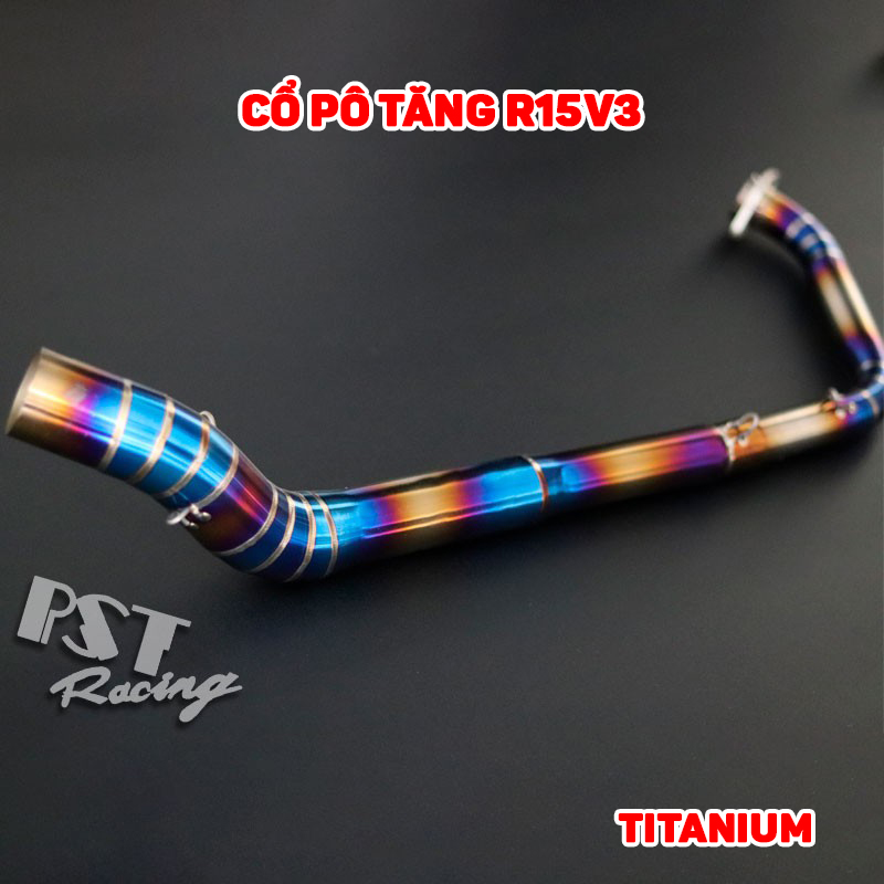 Cổ pô tăng R15V3 Titanium cao cấp