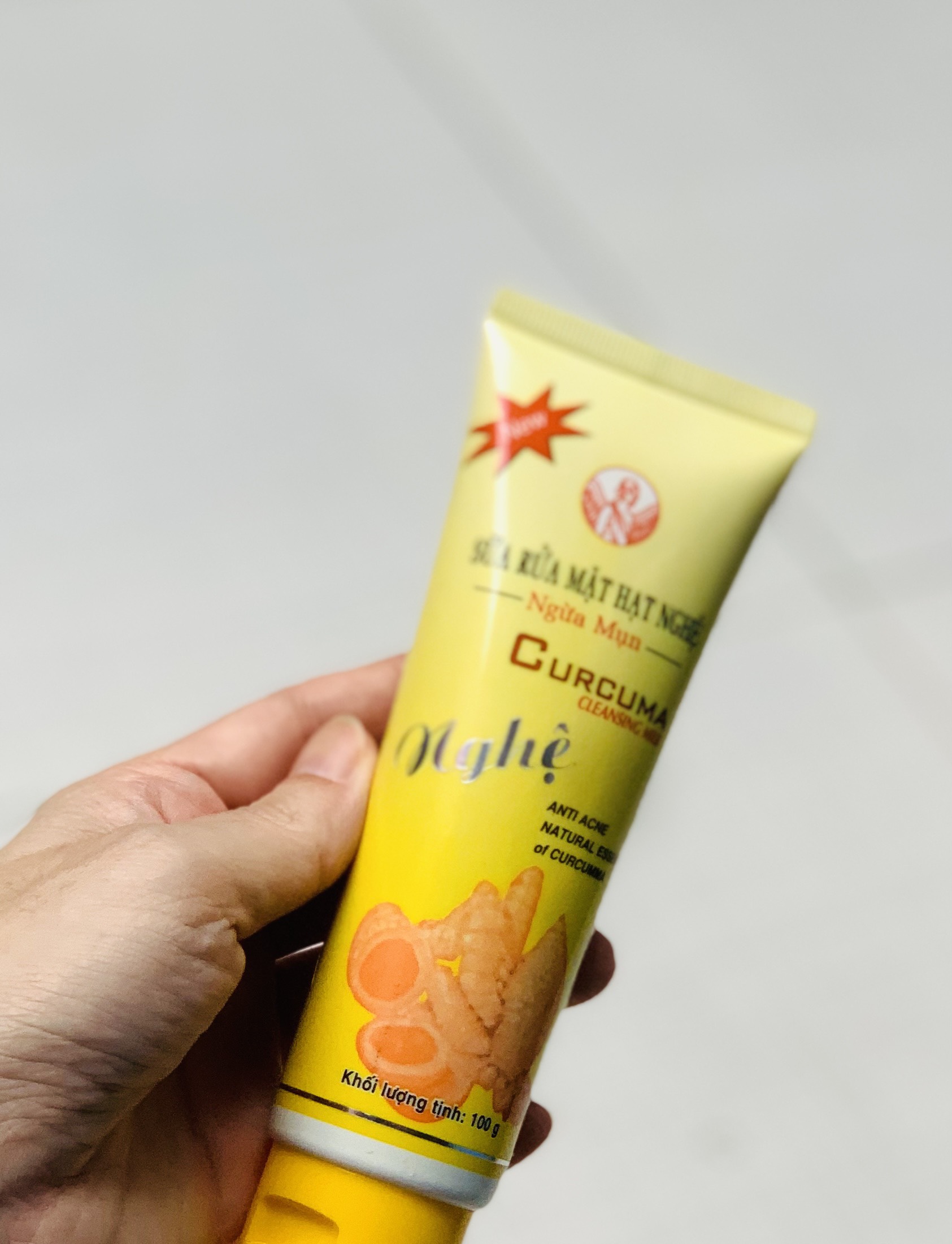 [HCM] 1 TUÝP SỮA RỬA MẶT HẠT NGHỆ ( NGHỆ CỦ HOẶC NGHỆ LÁ) THORAKAO 100G - CÓ 2 LỰA CHỌN