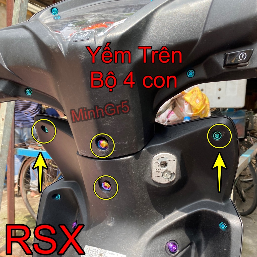 COMBO FULL ỐC TITAN GR5 RSX 110CC 2014-2023
