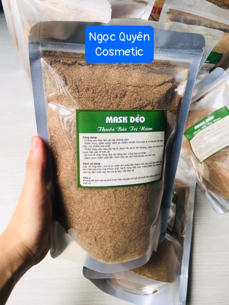 Gói 500gr mask dẻo thuốc bắc trị nám spa