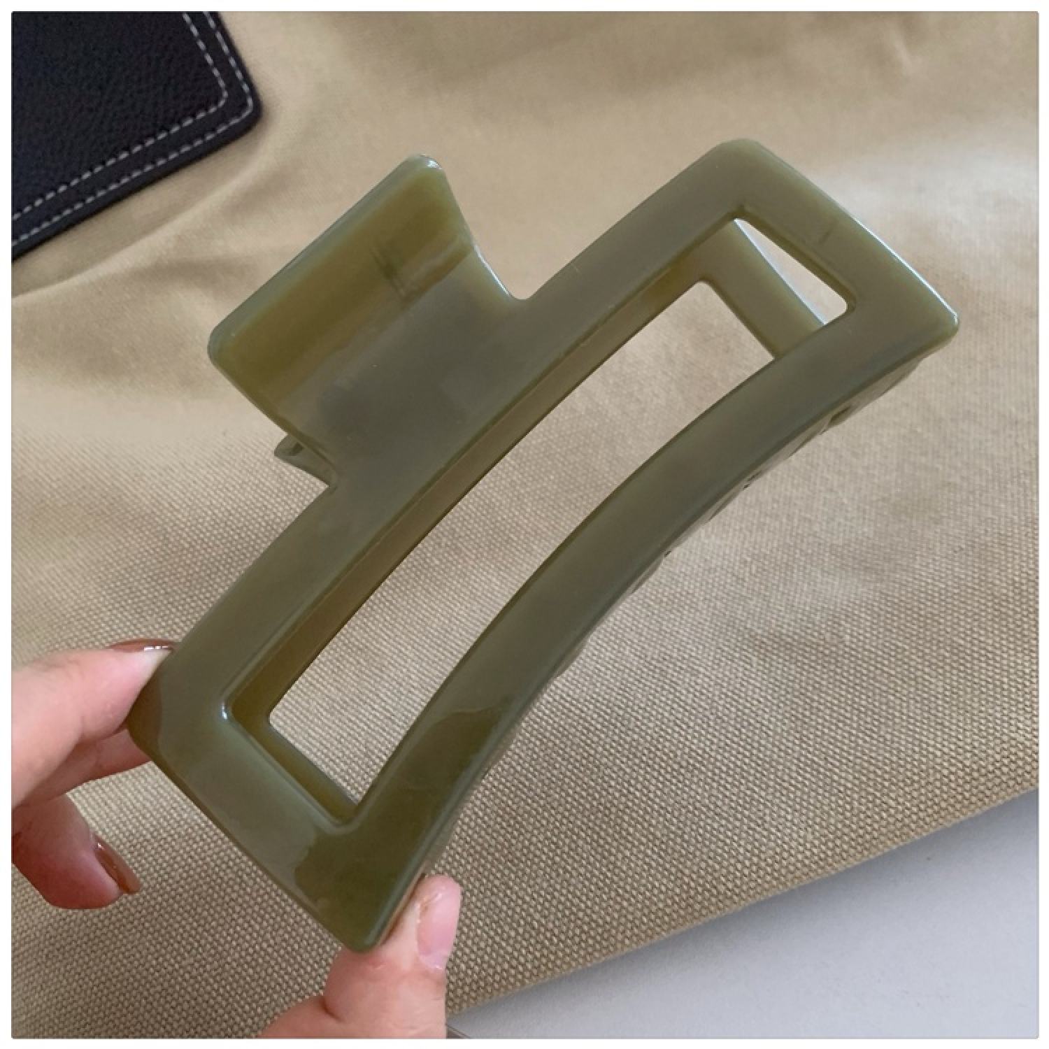 Kẹp Tóc Càng Cua Màu Thạch Siêu Lớn 13cm Dành Cho Tóc Dày