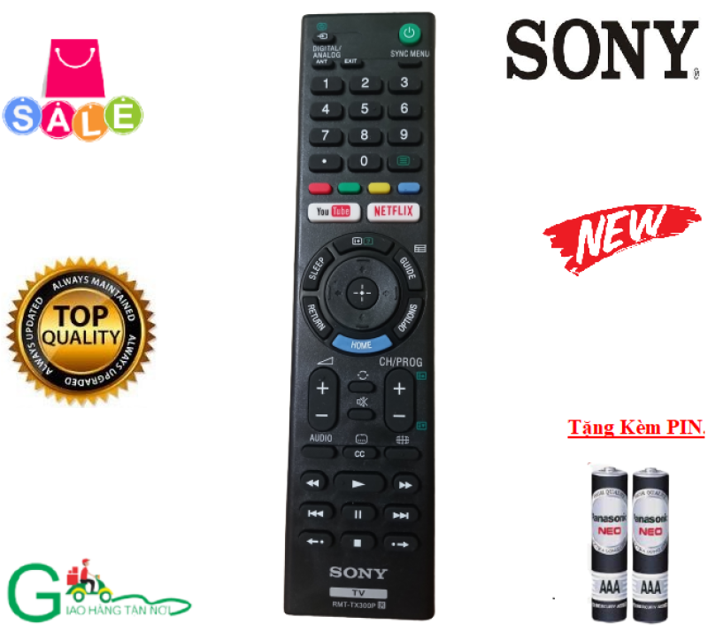 Bảng giá Remote Điều khiển tivi Sony RMT-TZ300P dùng cho các dòng RM-YD/ED/GA, RMT-TX100,101,102,200, 300, 310P-Hàng mới 100%-Chất lượng tốt-Tặng kèm PIN