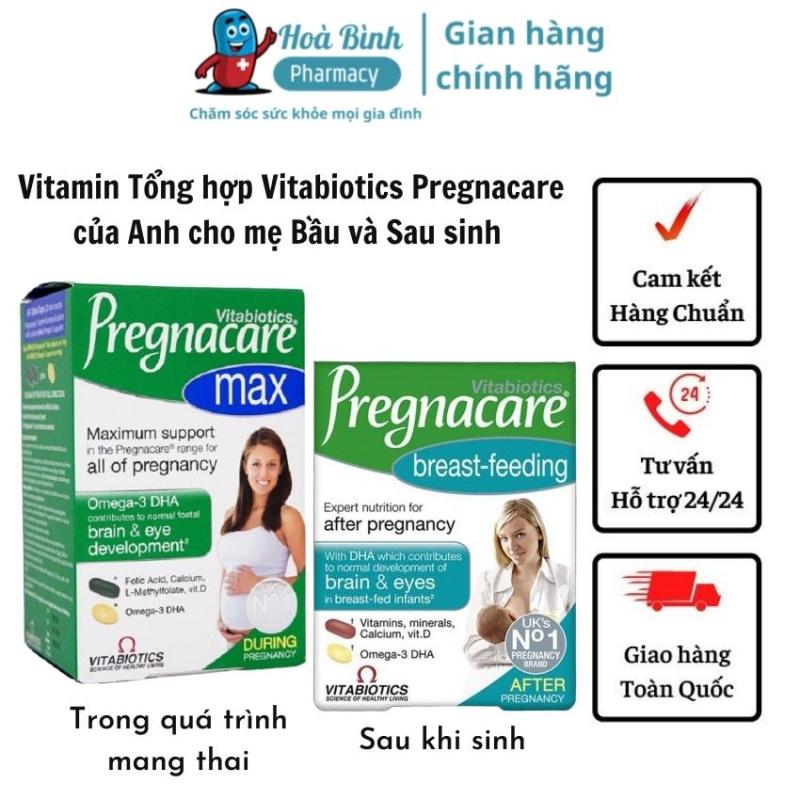 Vitamin Tổng Hợp Vitabiotics Pregnacare của Anh, dành cho mẹ bầu và phụ nữ sau sinh (Hộp 84 viên)