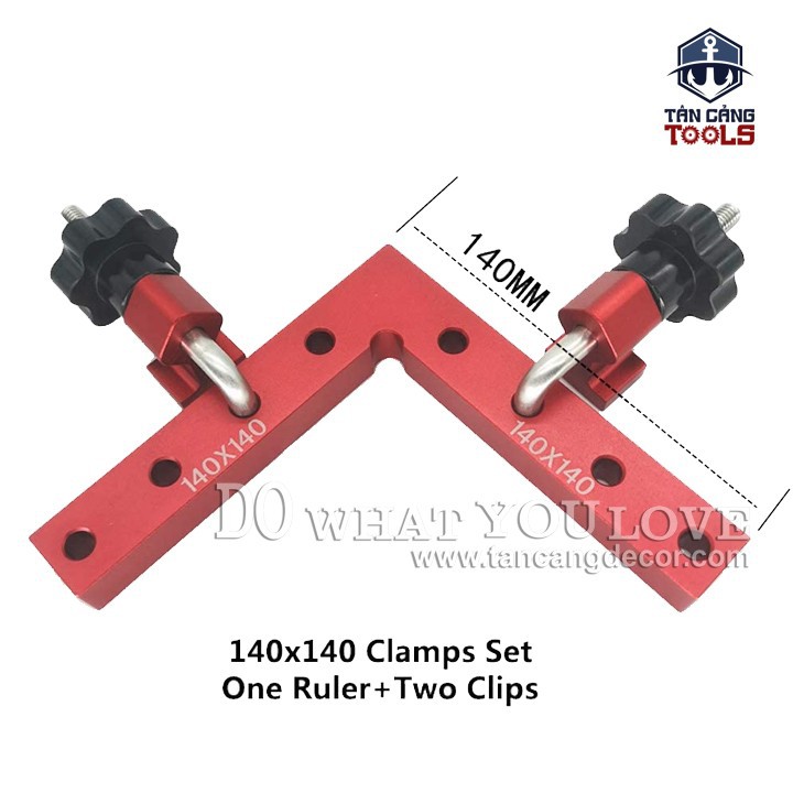 Bộ kẹp góc vuông 140 x 140 mm nhôm đúc