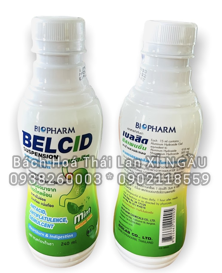 01 Chai siro Dạ Dày BELCID SUSPENSION Thái Lan 240ml