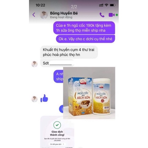 Ngũ cốc siêu kích sữa Cầu Bình An