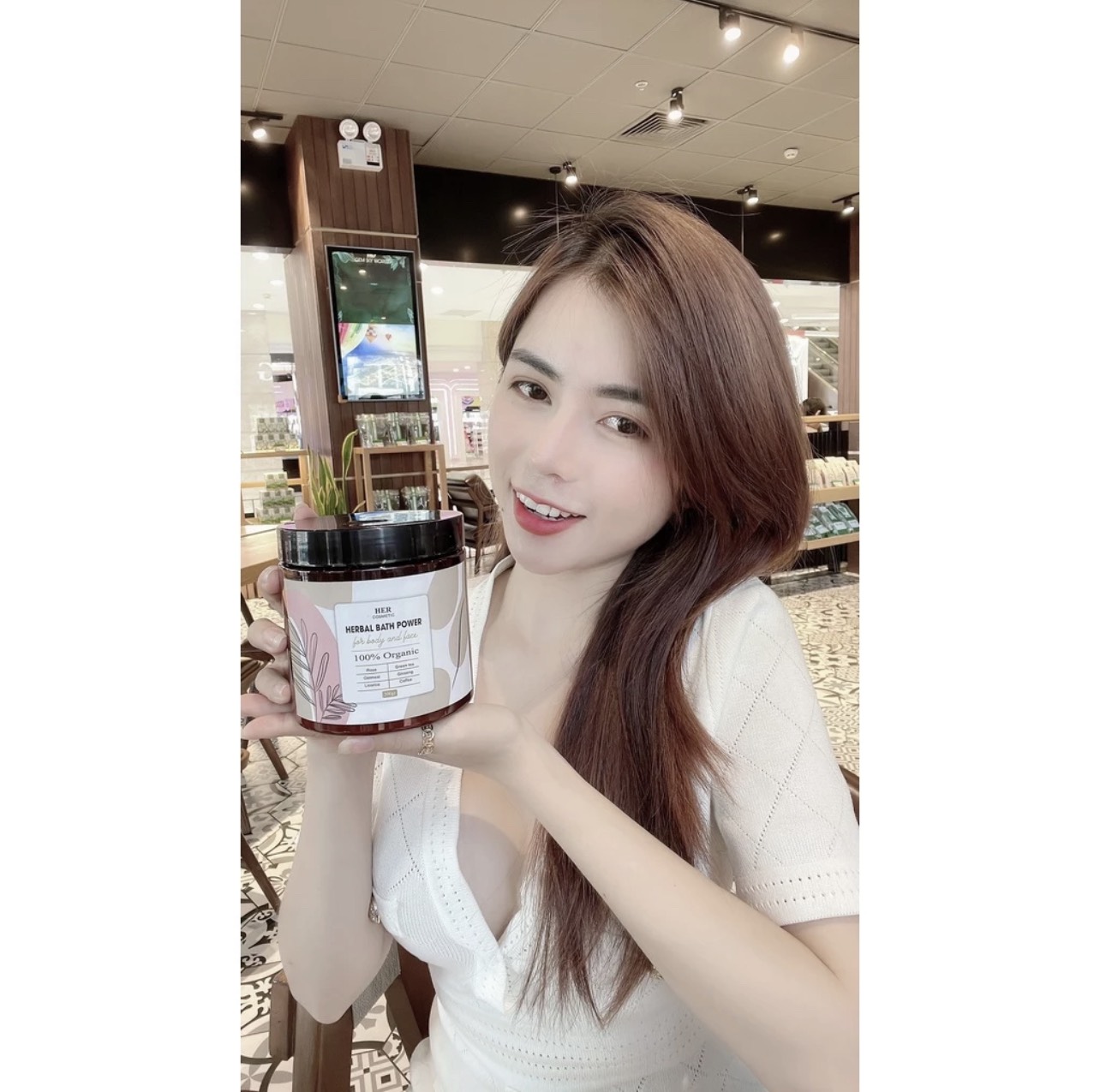 Bột Tắm Trắng Thảo Dược Her Cosmetic Dạng Hủ