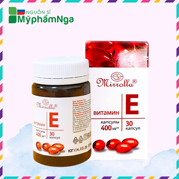 Vitamin E đỏ của Nga 400mg Mirrolla