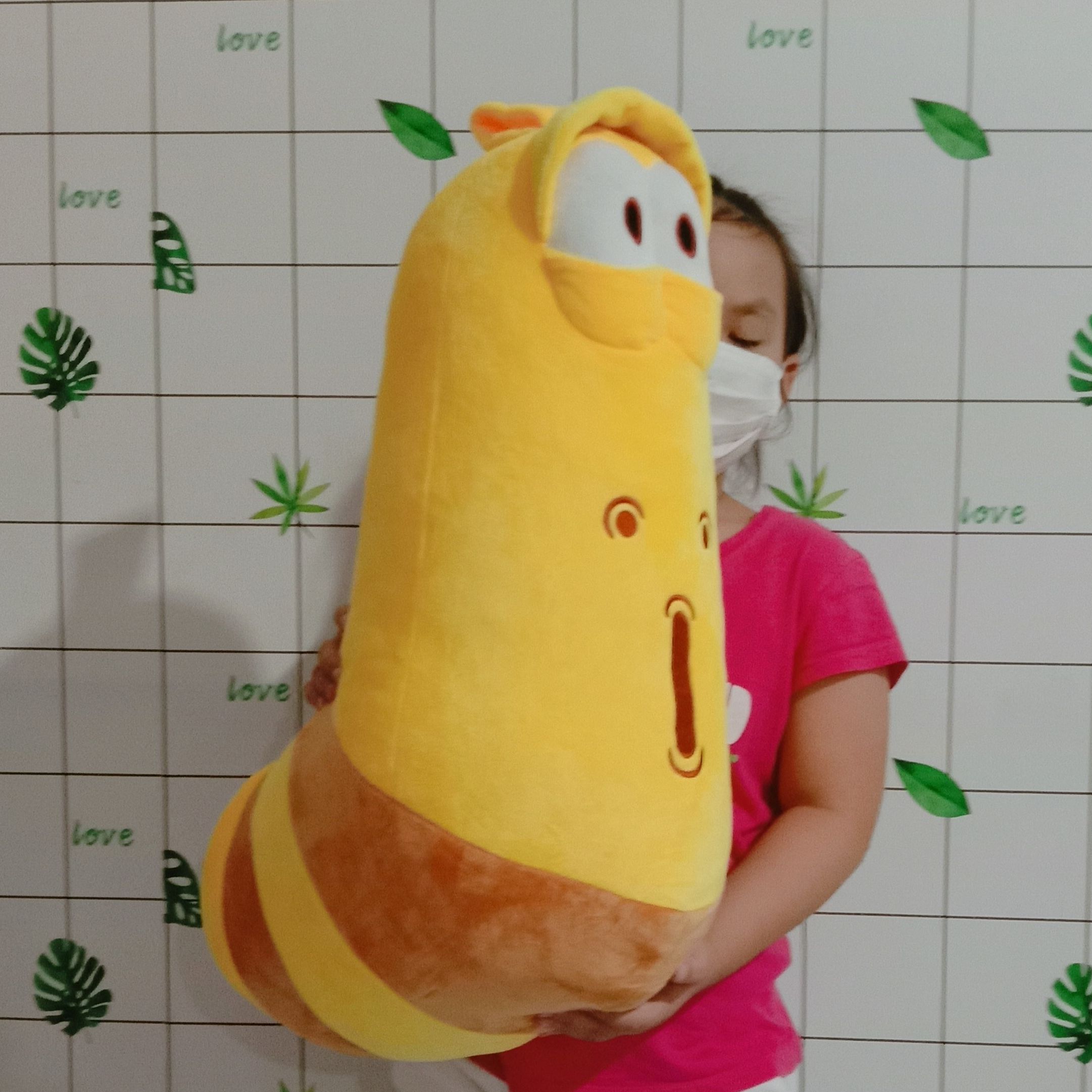 Gấu bông larva thú bông sâu tinh nghịch size lớn 100% gòn ảnh thật