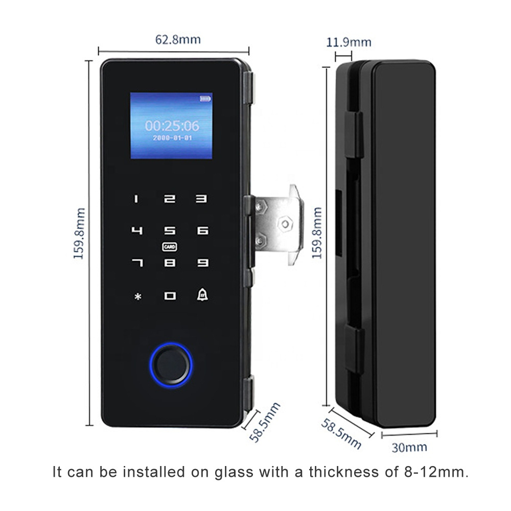 Khóa vân tay cửa kính G8