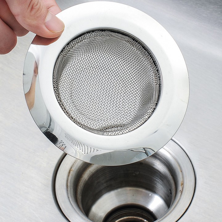 Dụng Cụ Lọc Rác Bồn Rửa Chén Inox Loại đẹp đường Kính 11,3cm, Tấm Lưới Lọc Rác Bồn Rửa Chén, Chậu Rửa Bát, Khe Thoát Nước Nhà Tắm Thông Minh Inox Chống Han Gỉ, Thiết Bị Lọc Rác Inox - Chặn Rác Inox Bồn Rửa Bát/rửa Chén