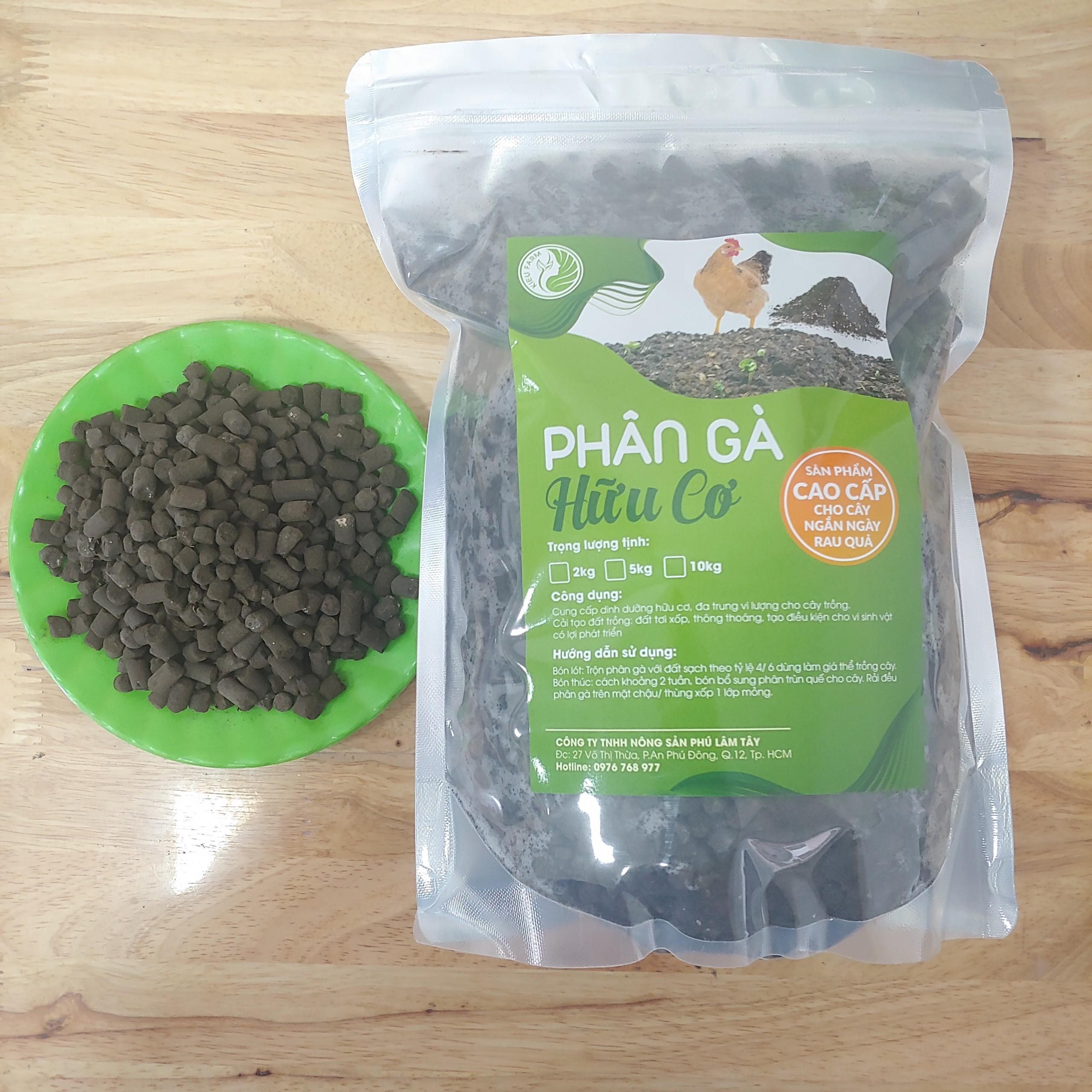 Phân gà hữu cơ nhập khẩu nén viên - 2kg
