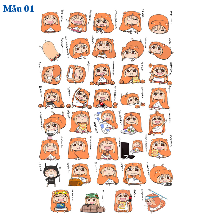 Sticker/ Hình dán anime Himouto Umaru Chan