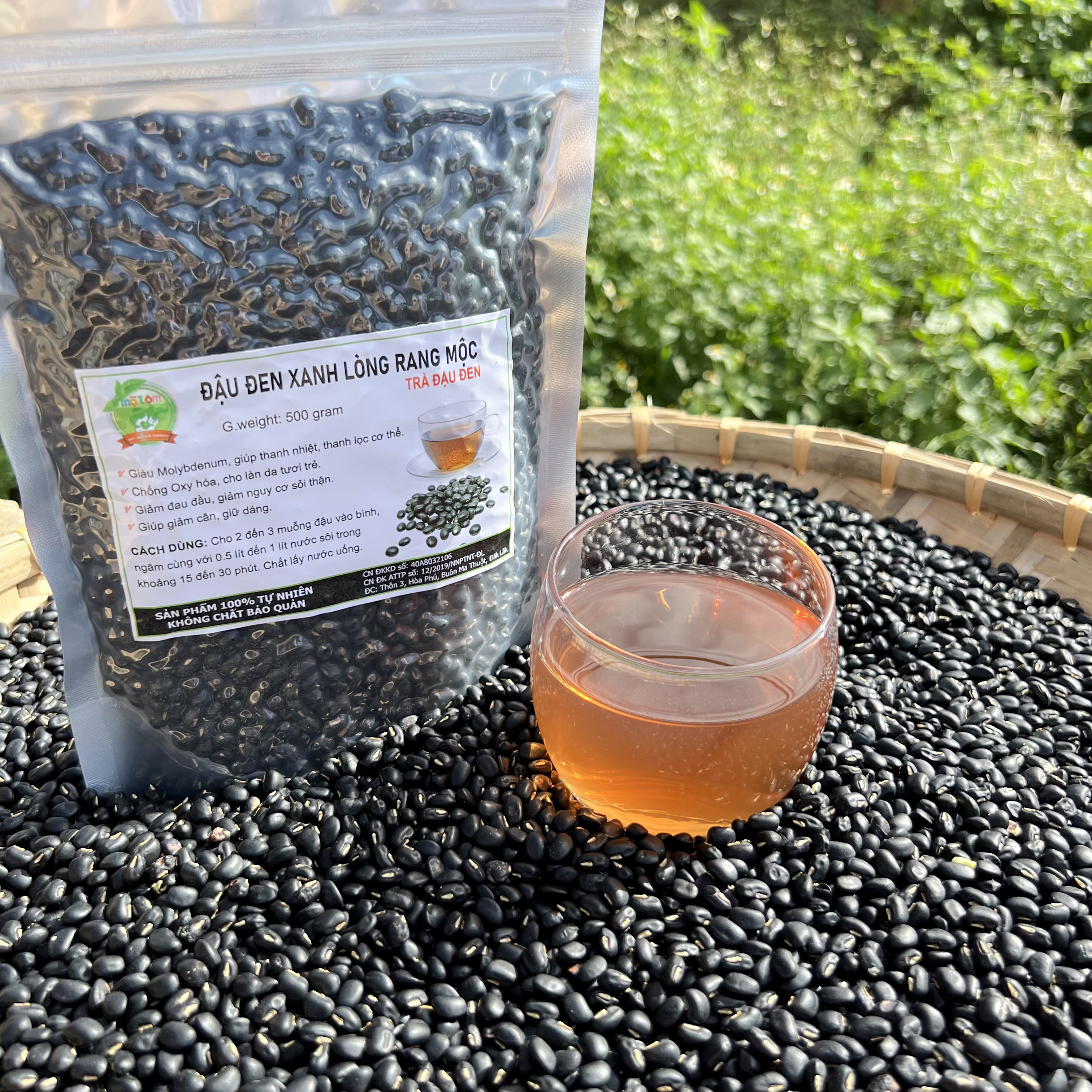 500GRAM ĐẬU ĐEN XANH LÒNG RANG MỘC (TRÀ ĐẬU ĐEN)