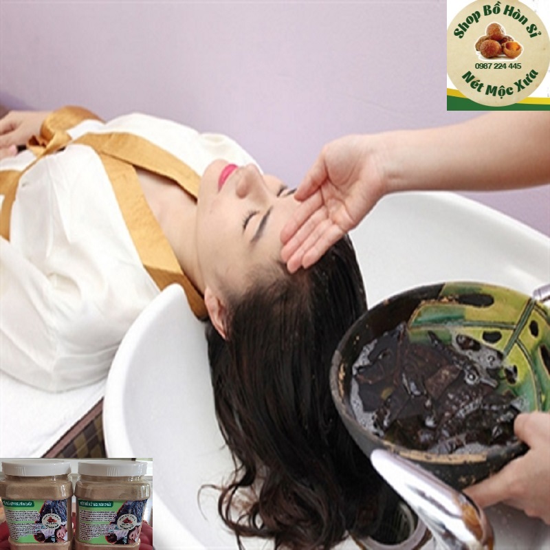Bột bồ kết mịn nướng tách hạt rang xay (1kg )