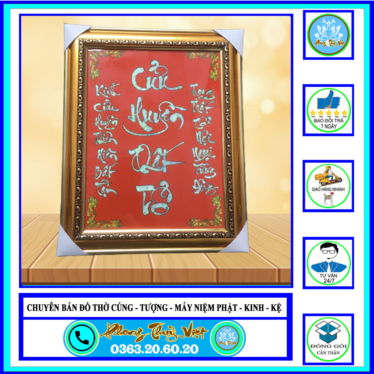 Bài vị thờ cửu huyền thất tổ