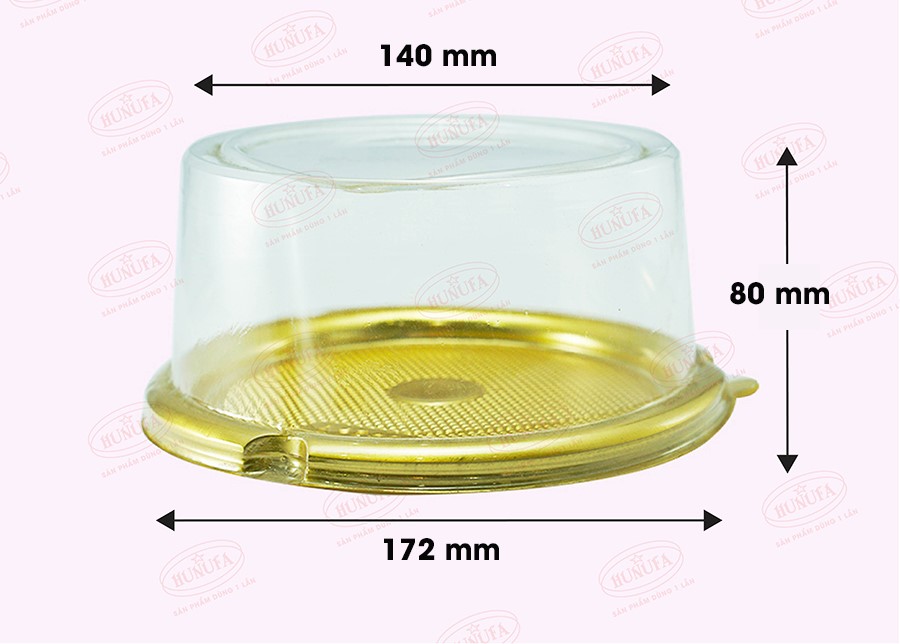 Hộp nhựa PET  A1680 - Vàng
