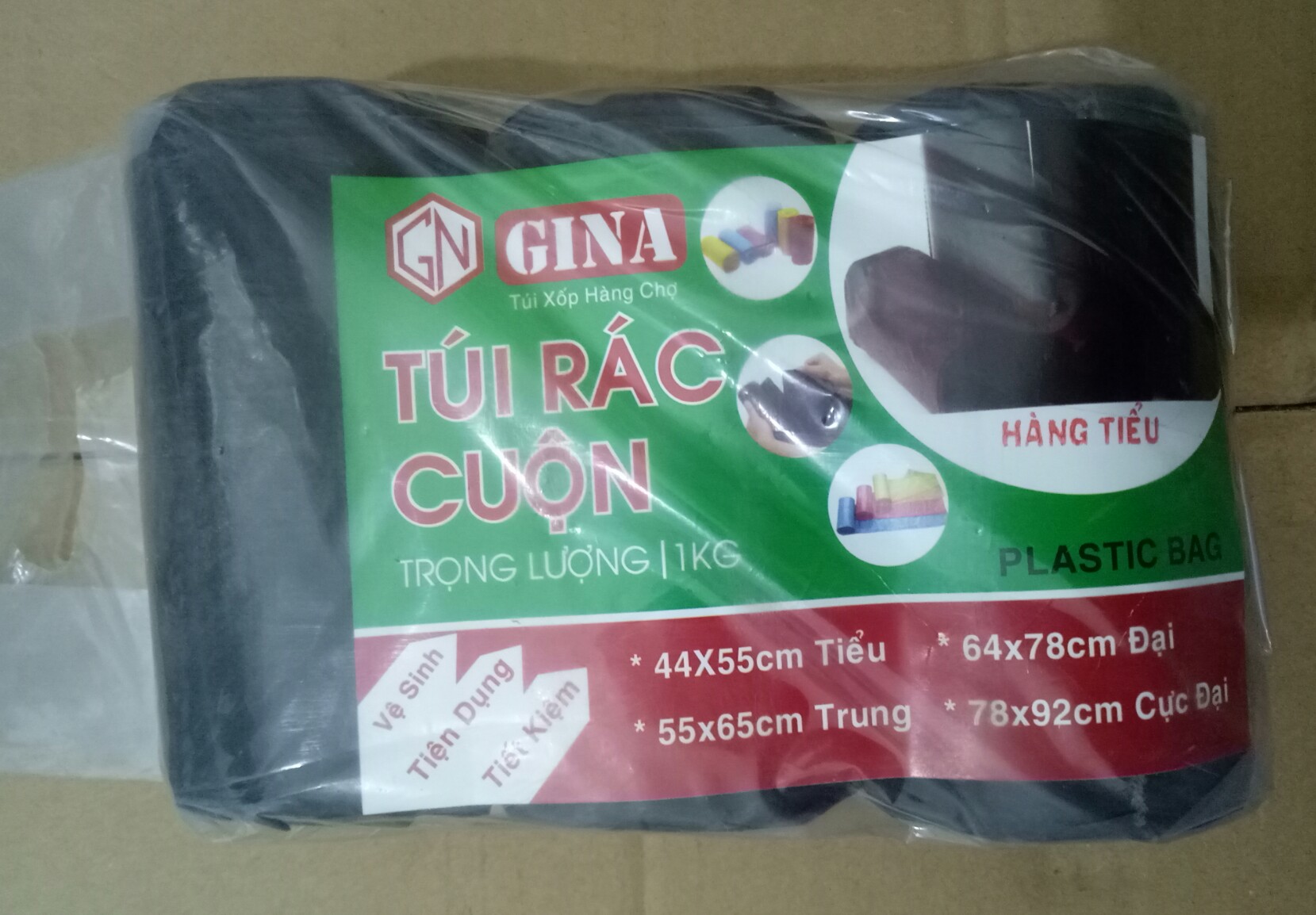 3 cuộn (1kg) túi đựng rác