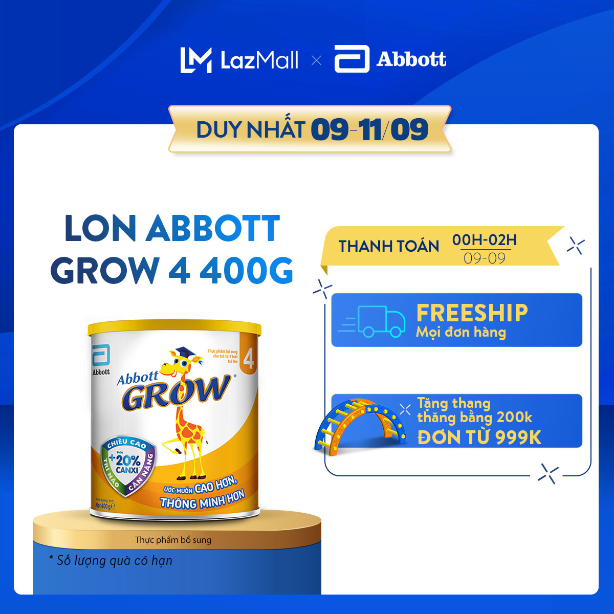 Chuỗi cửa hàng Mẹ & Bé 28 Sữa bột Abbott Grow 4 400g