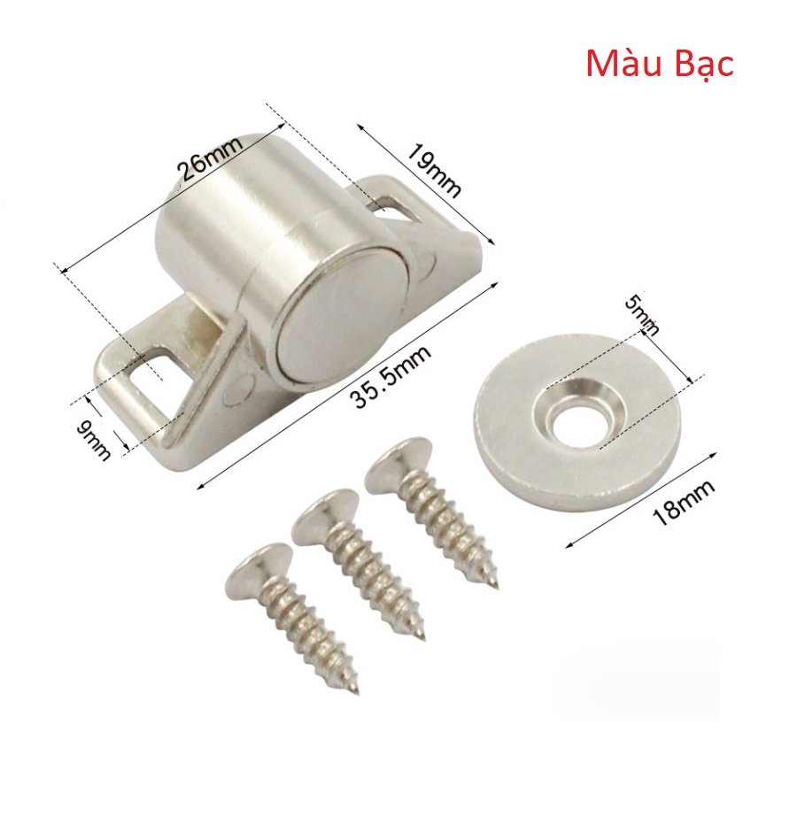 Khóa nam châm hít mạnh dùng gắn tủ quần áo, học bàn, cửa chắc chắn. TH1133