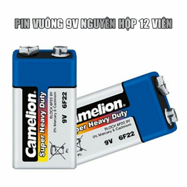 [HCM]Pin vuông 9V camelion