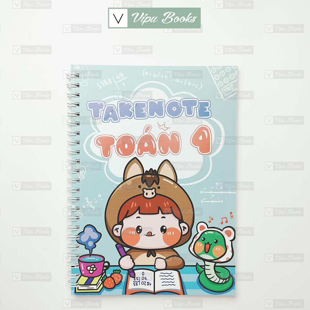 Văn phòng phẩm - sổ tay takenote toán lớp 4 - khổ giấy a5