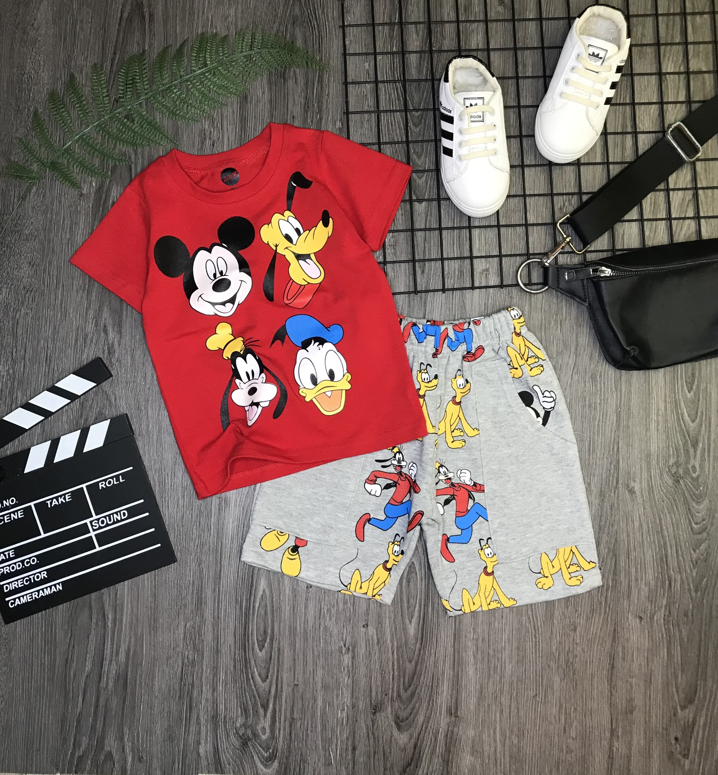 [SIZE ĐẠI + CỒ] SÉT BỘ THUN MẶC NHÀ BÉ TRAI MICKEY