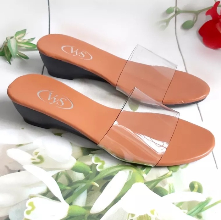 Dép cao gót 3 phân quai trong nữ