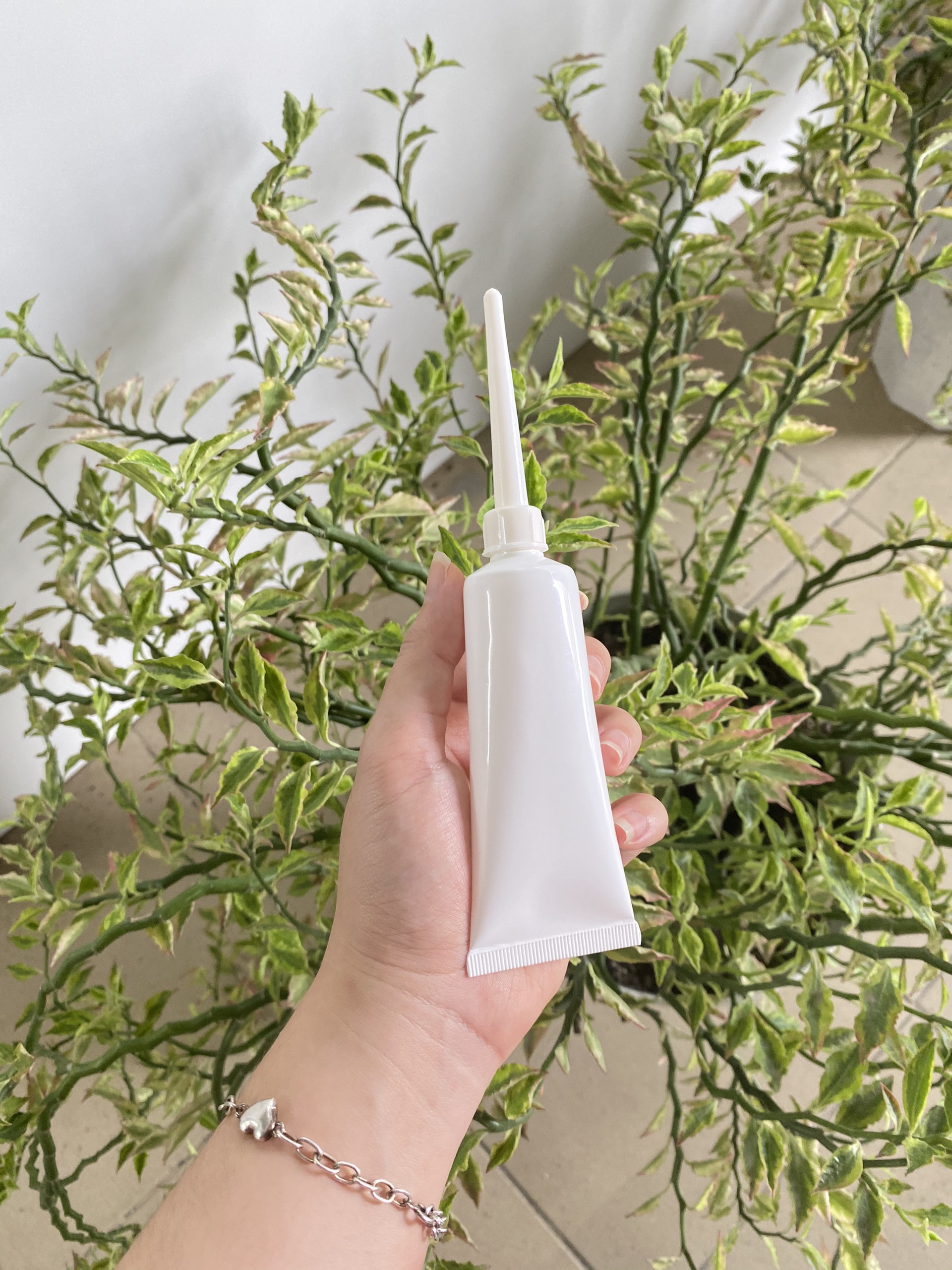 Combo 5 tuýp nhựa nền trắng 50ml (Fi30) (Bộ nắp vặn và vòi)