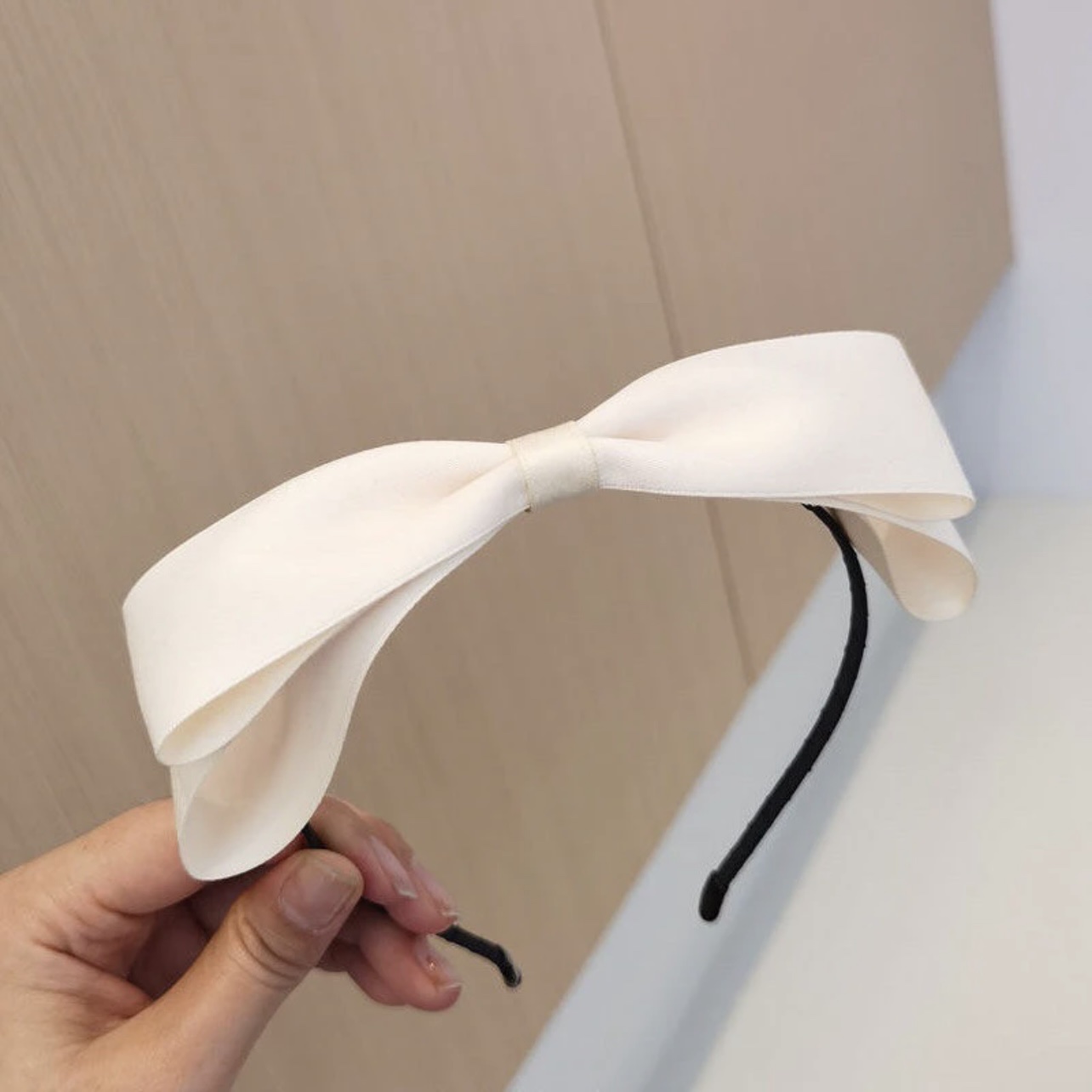 Cài tóc nơ ruy băng nữ tính dịu dàng nhiều màu cài tóc thời trang