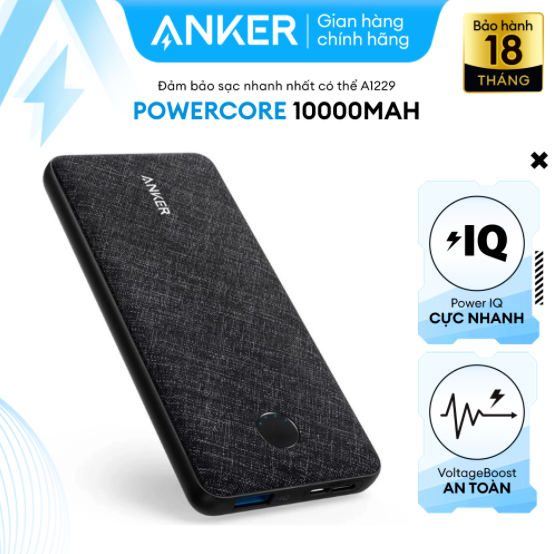 Pin sạc dự phòng ANKER PowerCore Slim 10000mAh - A1229
