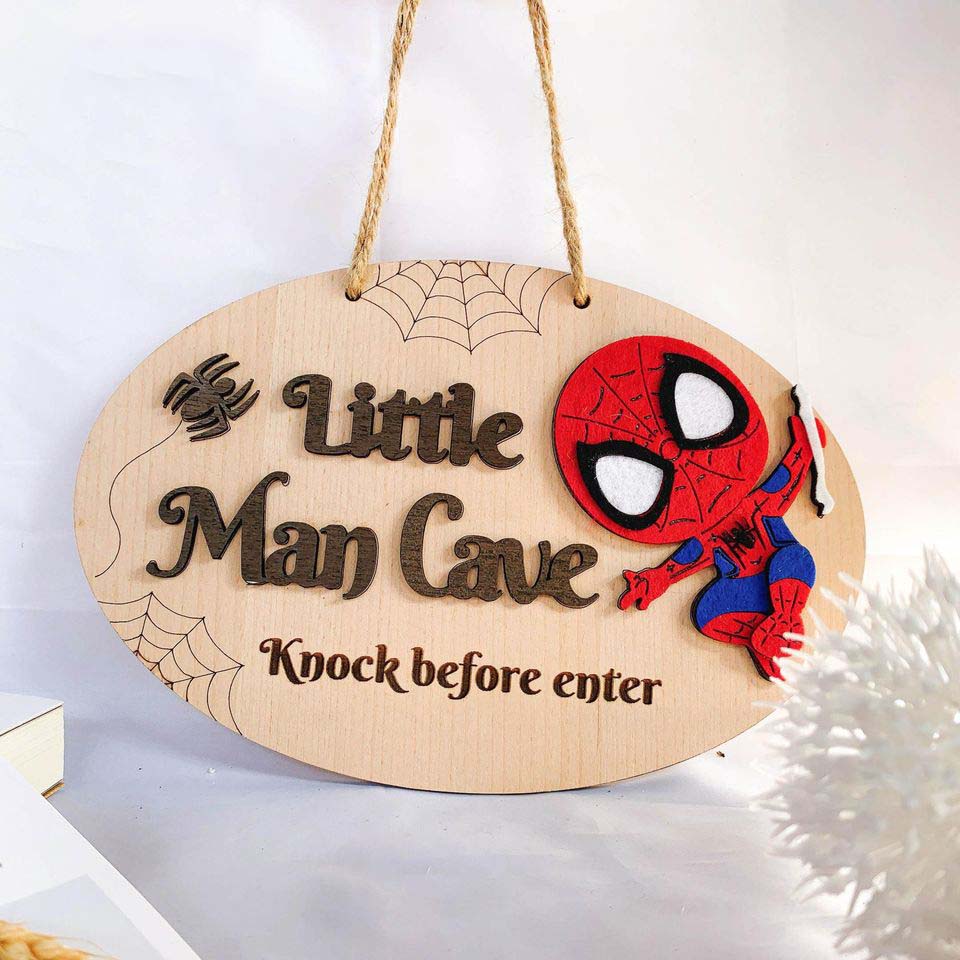 Bảng gỗ trang trí phòng cho Bé Trai (bảng gỗ trang trí DNDecor + quà tặng giá 17.000đ)