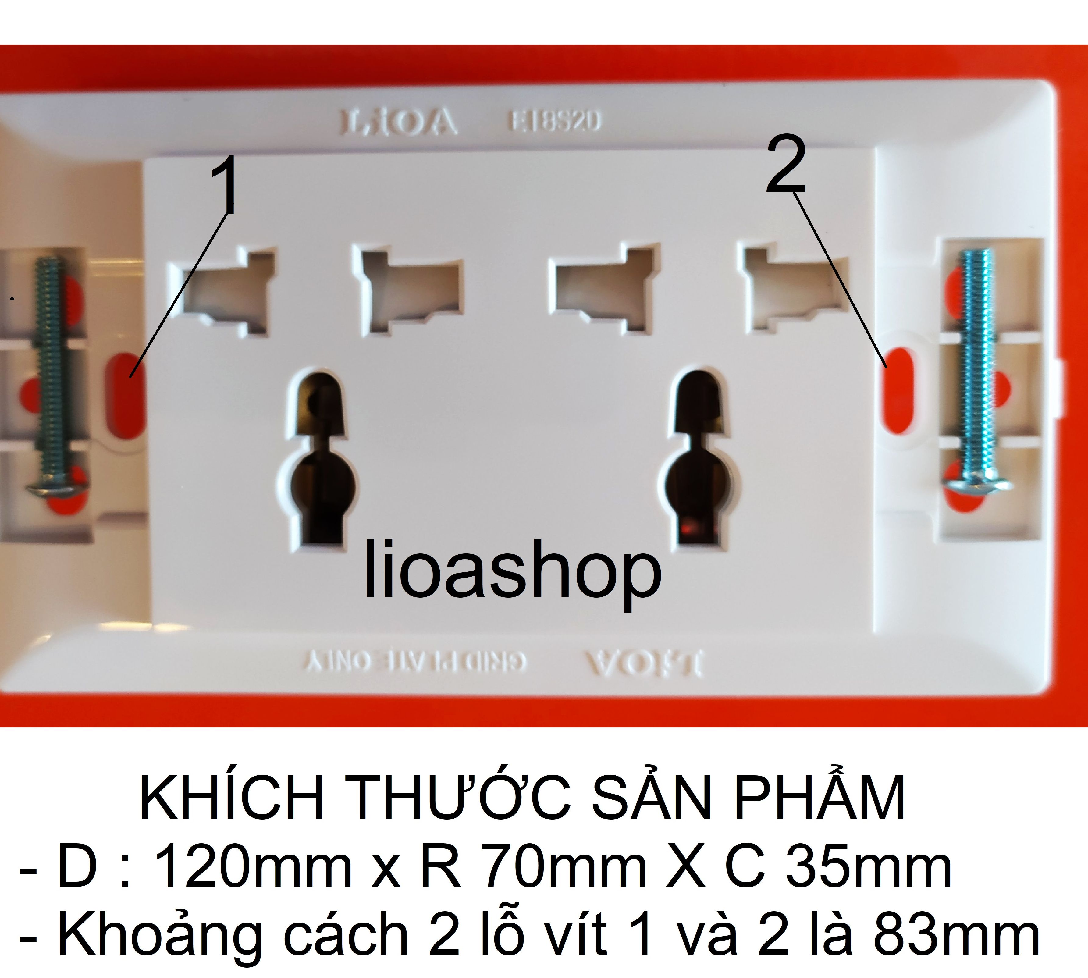 Ổ CẮM ĐÔI ĐA NĂNG LiOA