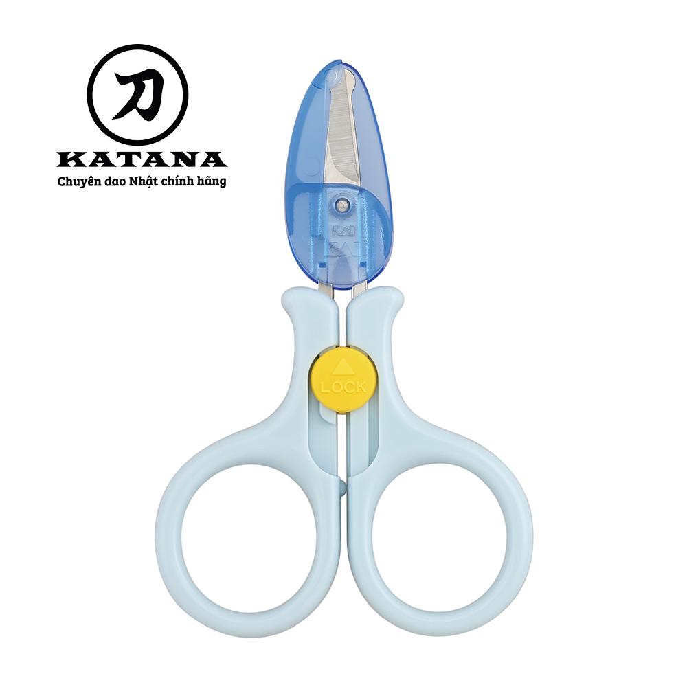 Kéo cắt móng tay cao cấp Nhật trẻ em KAI KF0116 (màu xanh)