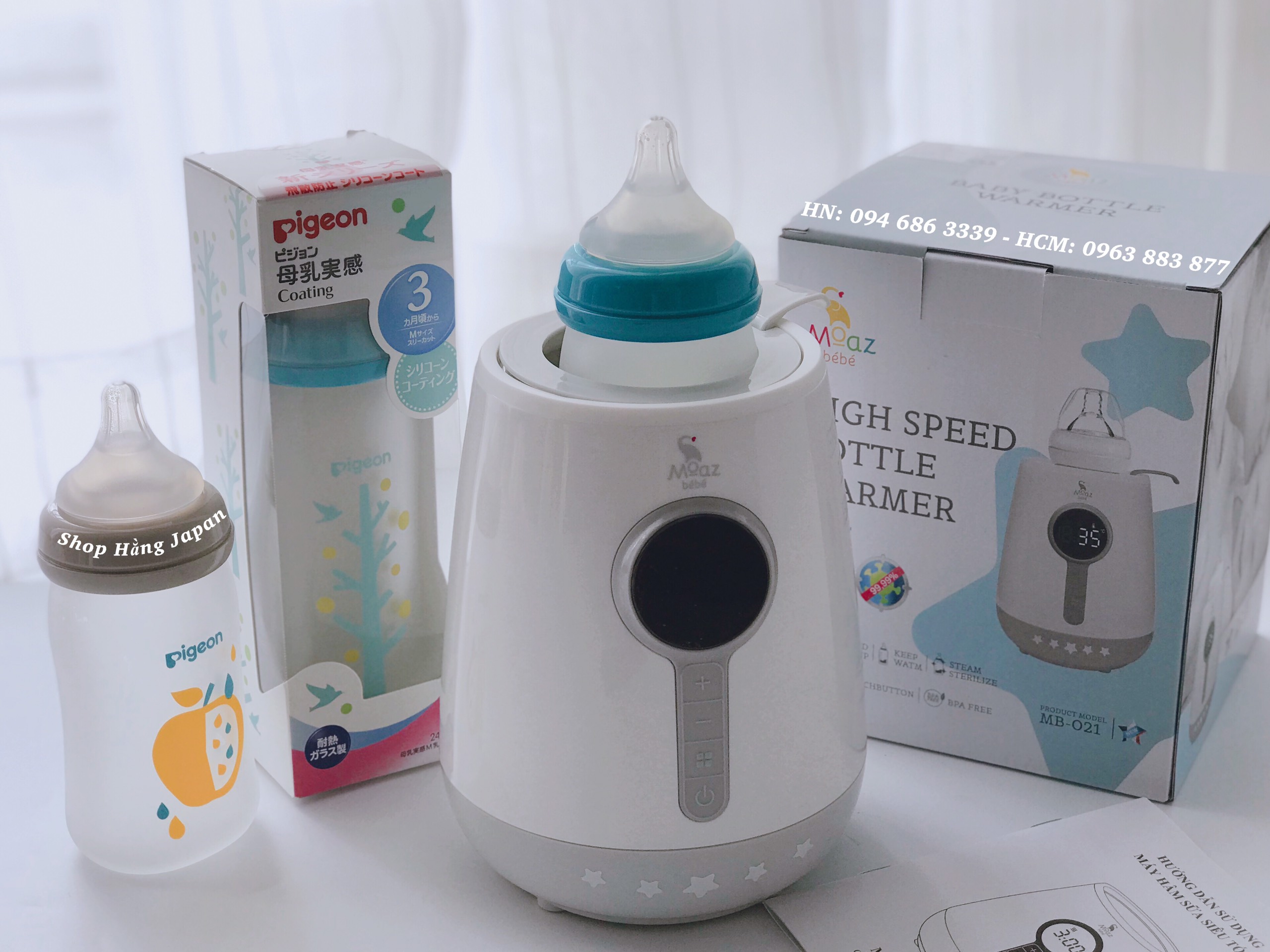 Máy hâm sữa siêu tốc MOAZ BÉBÉ MB021 - Chính Hãng