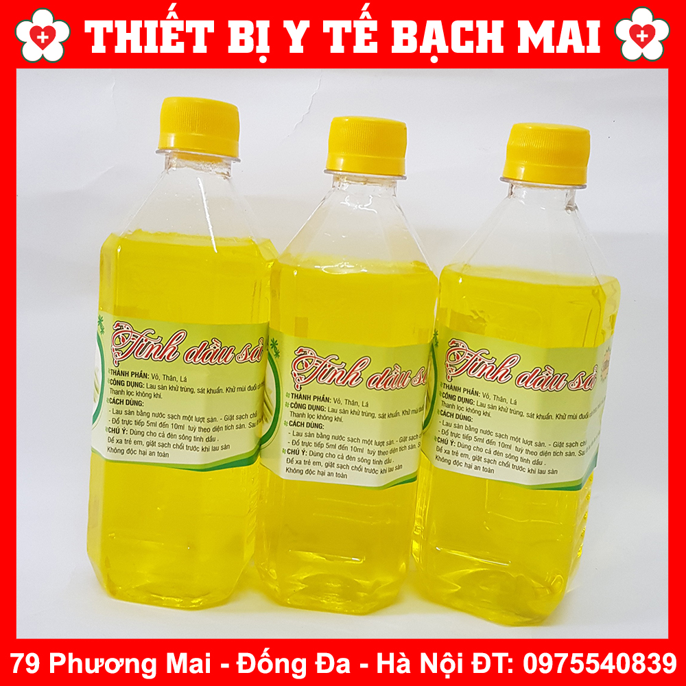 Tinh dầu sả tự nhiên chai 500ml thơm phòng, đuổi ruồi, muỗi, côn trùng