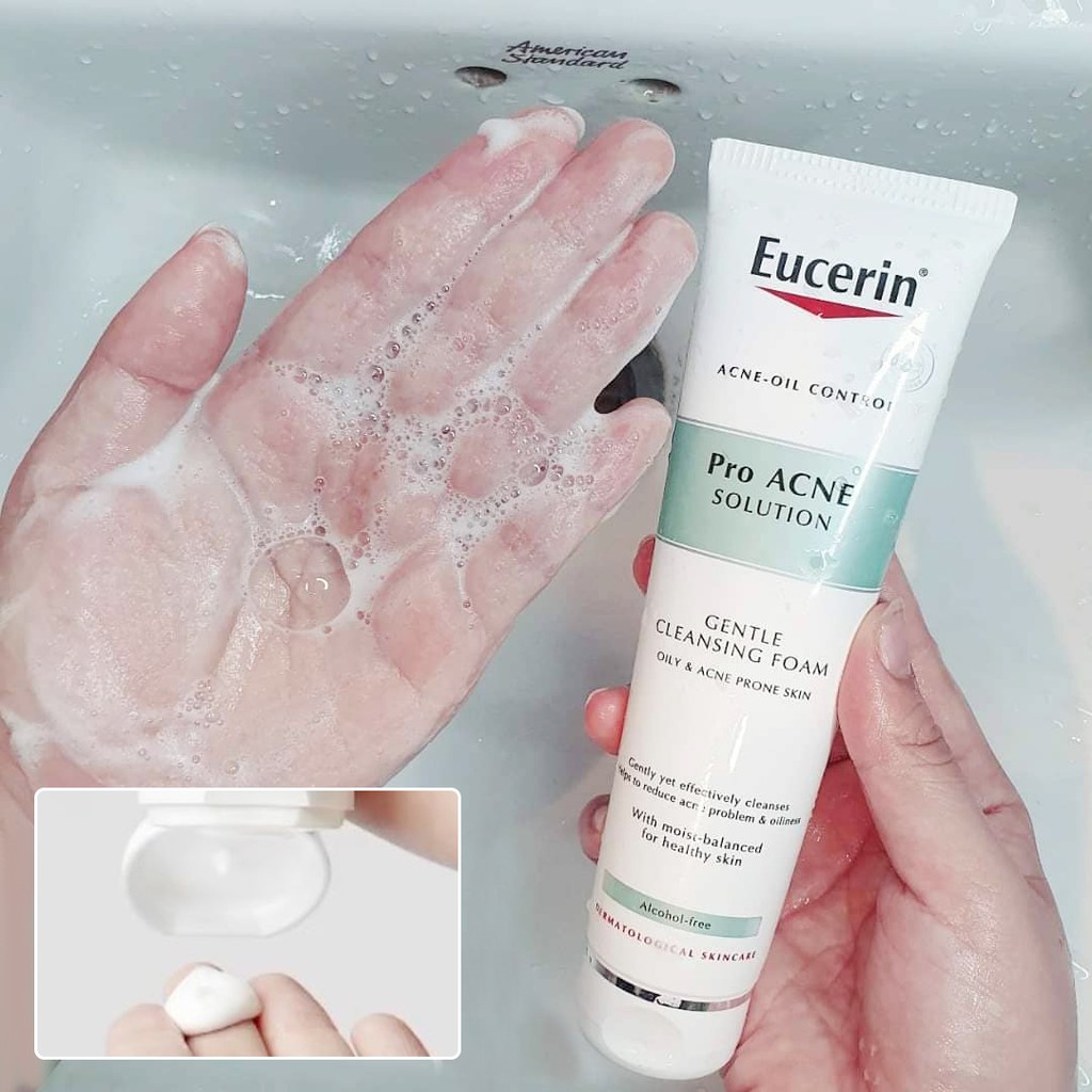 Sữa Rửa Mặt Giảm Mụn Eucerin Pro Acne Solution Gentle Cleansing Foam