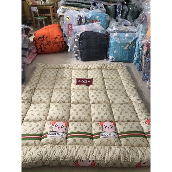 Nệm Topper Tấm bảo vệ đệm cotton đũi Hàn quốc mới nhất 2021
