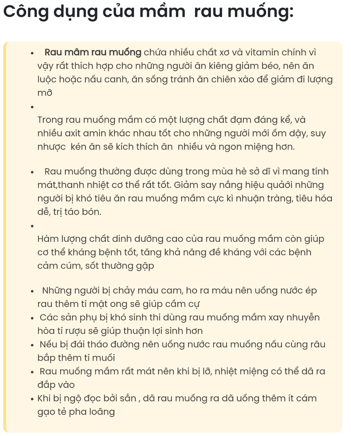[HCM]Hạt giống Mầm rau muống Phú Nông - 100gr