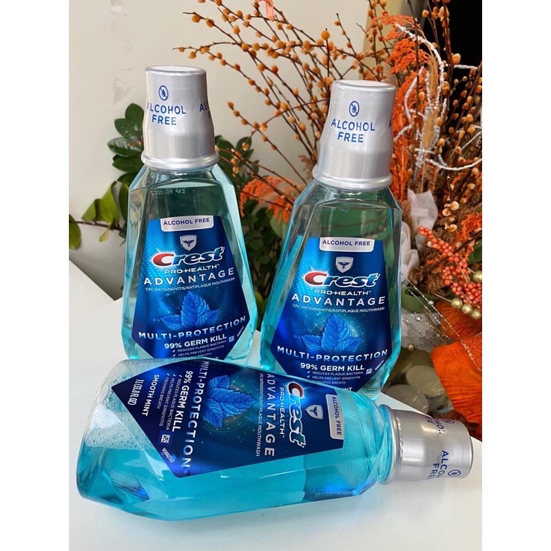 Nước Xúc Miệng Crest PRO Health Multi Protection Clean Mint 1 lit Mỹ