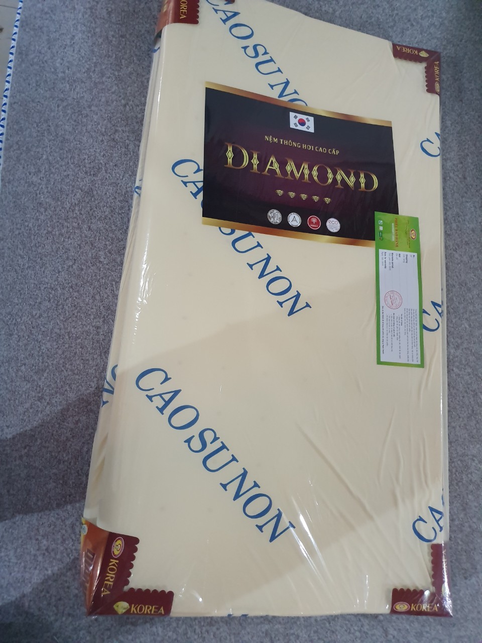 NỆM CAO SU NON CAO CẤP 1M2X2M DÀY 3CM