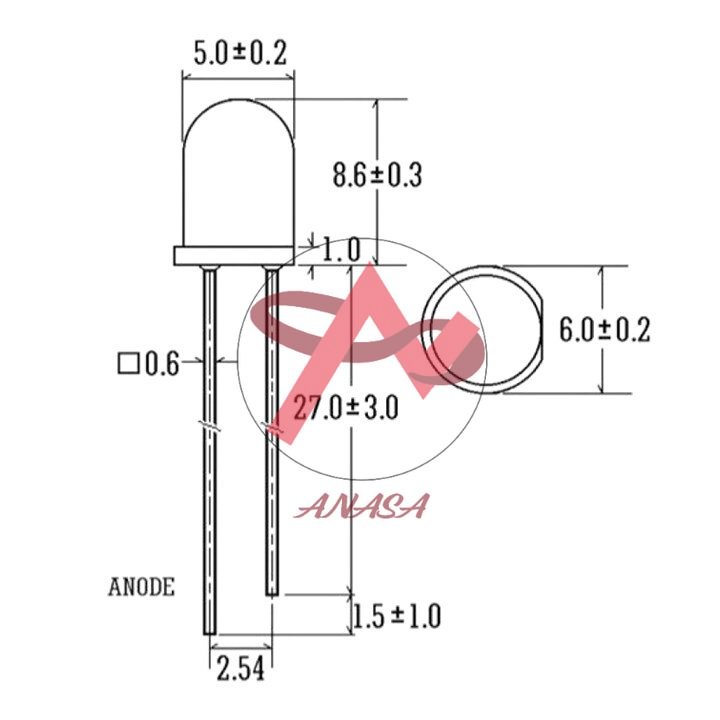 Gói 100 Con LED Siêu Sáng Phi 5mm
