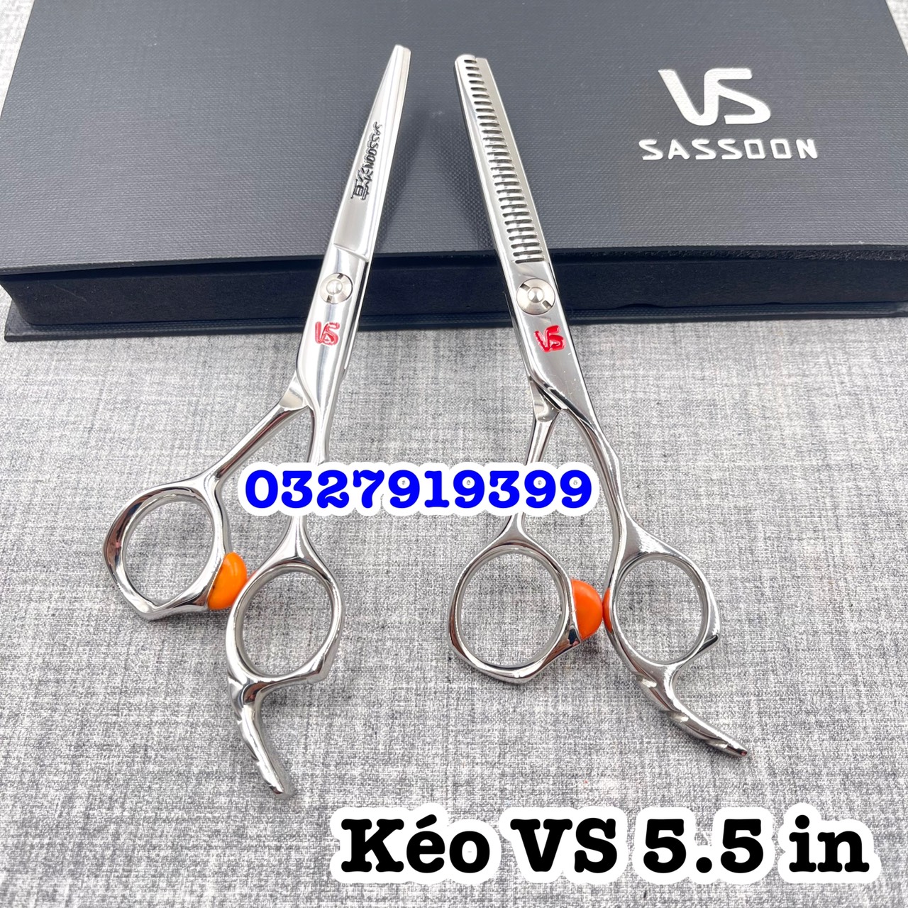 Kéo vs - kéo cắt tỉa tóc vs cao cấp size 5.5in