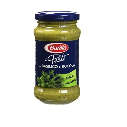 Sốt Pasta Pesto Basil & Rau Xà Lách Roquette hiệu Barilla chai 190mL(label mới)