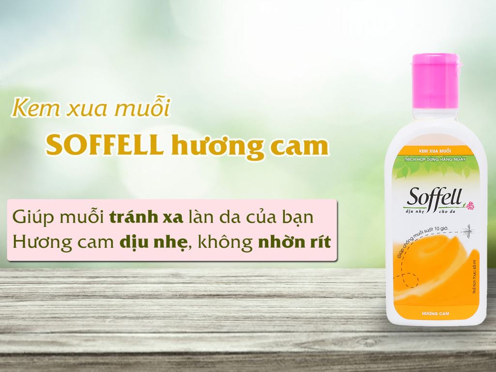 Kem xua muỗi Soffell (60ml)