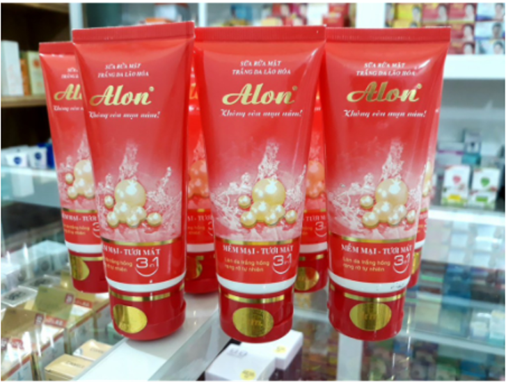 Sữa rửa mặt trắng da Alon 50g