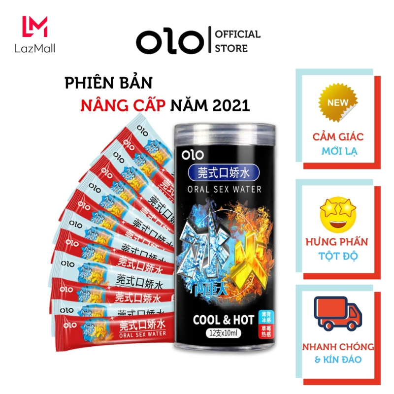 Gel nước ngậm Băng- Hỏa, QH bằng miệng, giúp cuộc yêu thăng hoa theo cách mới, phiên bản nâng cấp cực đỉnh, hộp 12 gói - OZOVN STORE